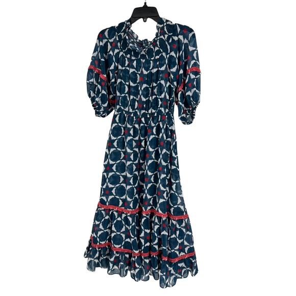 ANTHROPOLOGIE Sachin + Babi Mosaic Off-The-Shoulder Maxi Dress, Size 6 - Picture 2 of 5